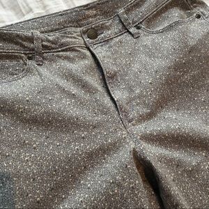 Loft patterned skinny jeans